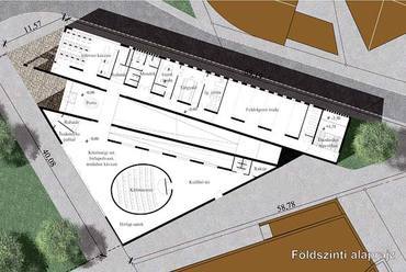 A Schömer Urbanconsult Kft.- Városrendezési és Építészeti Műterem pályaműve. Szerzői:Schömer András, Szabó Dávid, Szél Norbert