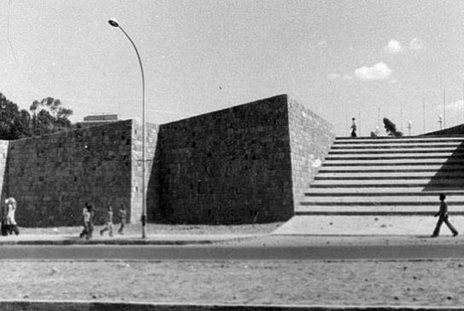 A forradalom tere, Addis-Abeba, Etiópia, 1978