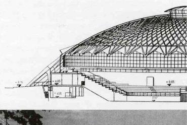 Palazzetto dello Sport, Pier Luigi Nervi, Annibale Vitellozzi, Antonio Nervi, 1956-1958