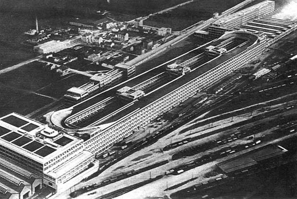 Torino, FIAT Gyár (Lingotto), Giacomo Matté Trucco, 1917-1922