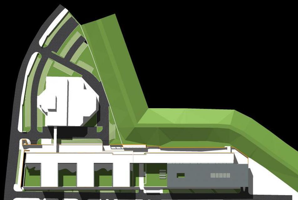 Tartalék ATS központ (ANS-III épület) - Légiforgalmi irányító központ tervpályázat