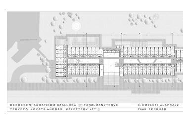 Aquaticum szálloda 3. emelet alaprajz
