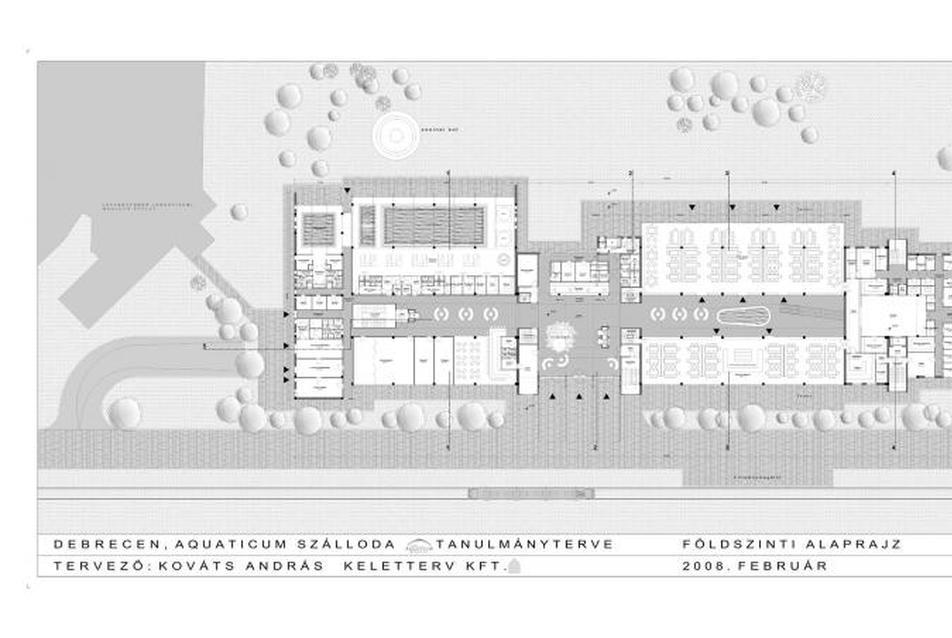 Aquaticum szálloda fszt. alaprajz