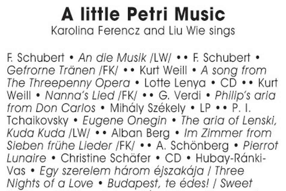 A Little Petri Music