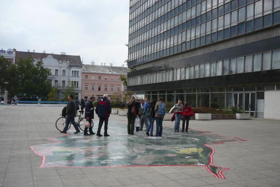 Orthofotó Győr, Megyeház tér