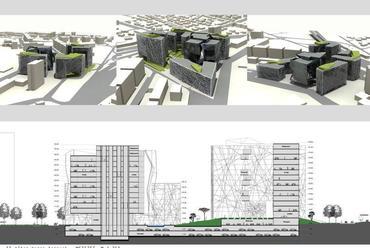 55 méter magas tornyok - Sporaarchitects