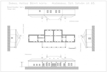 Halász  Bálint kúria makettezési terve