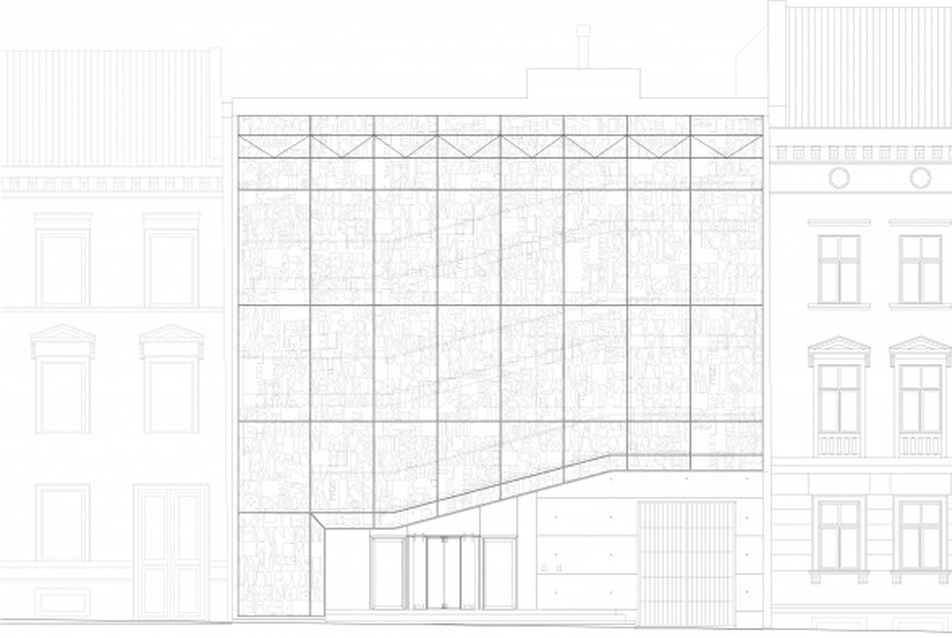 Tanárok Háza homlokzat - építészet: Element Arkitekter