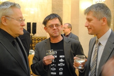 Noll Tamás, Rudolf Mihály, Molnár Csaba, fotó: epiteszforum.hu