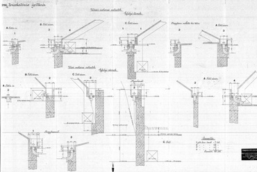 Zeneakadémia - Vasbeton vápák és csatornaelvezetések részletrajzai