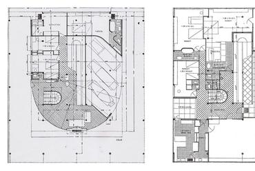 Villa Savoye alaprajzok