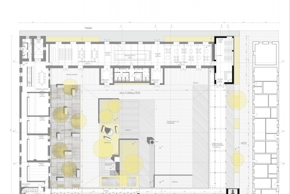 KULTÚRközTÉR – Az egykori kalocsai Érseki Istálló továbbgondolása diplomaterv BME –Építészmérnöki Kar - tervező: Farkas Ádám