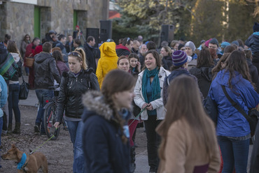 Piknik a Római-partért - demonstráció a tervezett mobilgát ellen, 2013 március 2.  Fotó: fotomat.hu