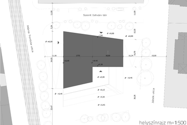 Helyszínrajz M=1:500