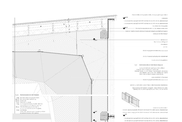 Acél csarnok falmetszet M=1:10