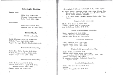 Szervezeti vezetők a Nemzeti Szövetség 1942-es évkönyvéből