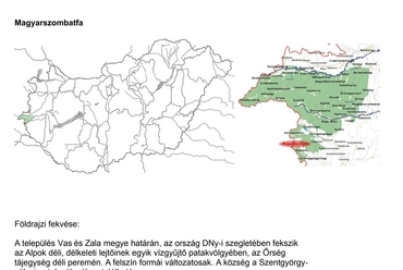 Magyarszombatfa földrajzi helye