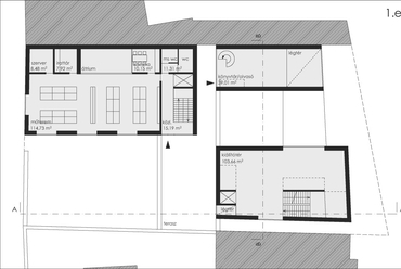 1. emeleti alaprajz - Arch-Stúdió Ybl Emlékház terv