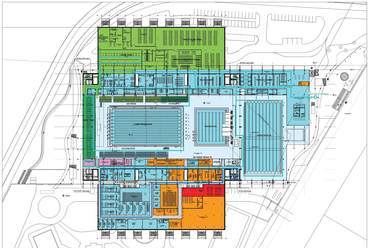 Dagály úszóközpont terve - Ferencz Marcel DLA, Détári György DLA
