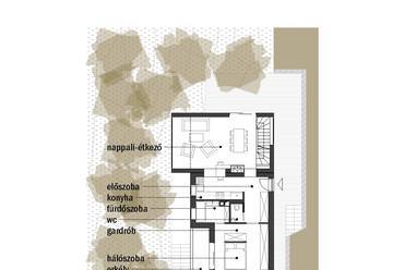 alaprajz - budaligeti családi ház - tervező: Pajer Nóra, Soltész Noémi 