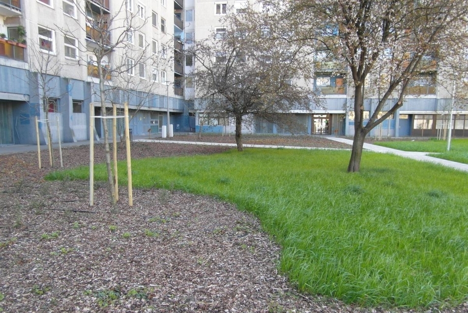 Pihenőpark a felújítást követően