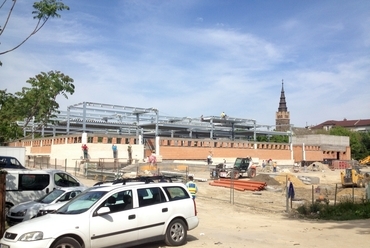 építkezés közben - Budafoki piac