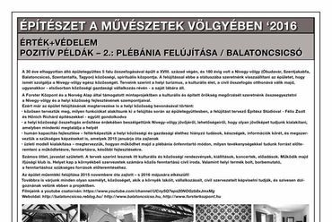 Építészet a Művészetek Völgyében 2016