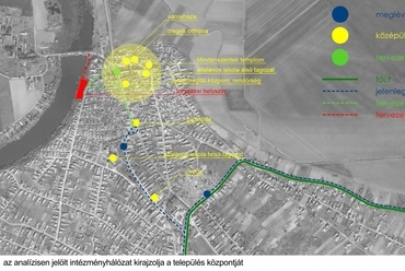 analízis - településszerkezet - Kajak-kenu központ, Cibakháza - tervező: Gazdag Zoltán