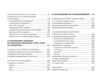 Kalmár Miklós: Historizmus – Az építészet története 7. - Tartalom