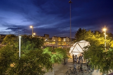 Glóries Pavilon, Barcelona - építészek: Bükösdi György, Rodrigo Rubio, Daniel Ibanez