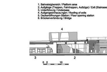 Graz Hauptbahnhof - tervek. Forrás: Zechner & Zechner 