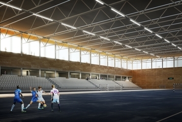 Kerepesi úti Sportpark tervpályázat, II. díj - építész: Bozsó Csongor