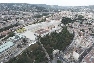 a Szent György tér madártávlati képe - építész: Ükös Tamás