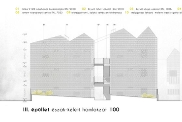 Fészek, homlokzat - építész: Vigh Zsuzsanna