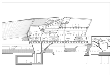 Nápoly-Afragola állomás - építész: Zaha Hadid