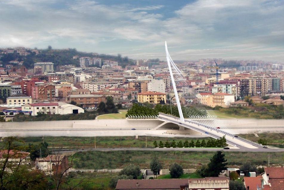 Cosenza híd - építész: Santiago Calatrava