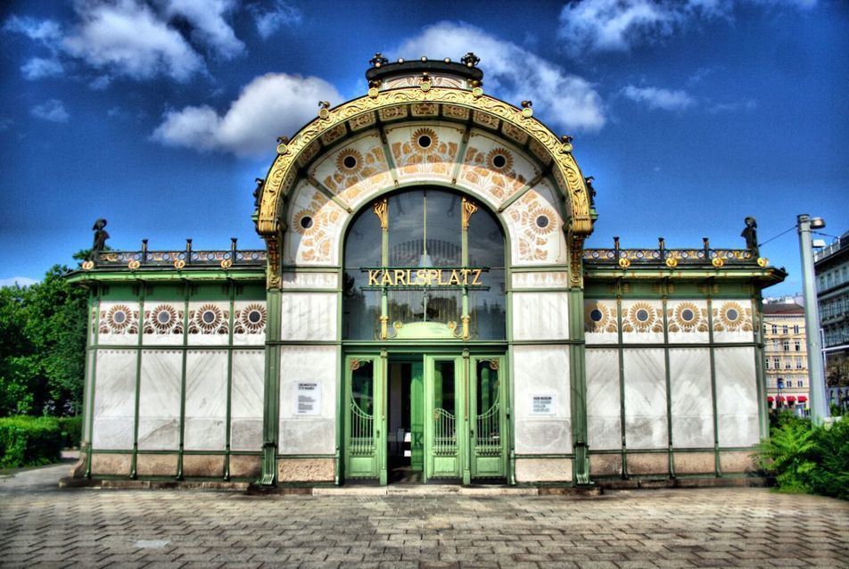 Karlsplatz Stadtbahn állomásépület, Bécs Karlsplatz 14. - építész: Otto Wagner - fotó: arthive.com