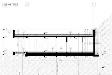 Metszet - építész: Krajnyák Nándor Bence