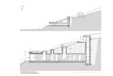 B-B keresztmetszet - építész: Rádler Luca