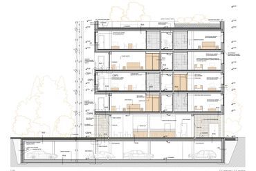 Metszet C-C - építész: Kis Dániel