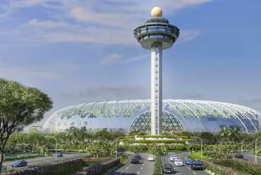 Szingapúr-Changi repülőtér bővítés - építész: Moshe Safdie