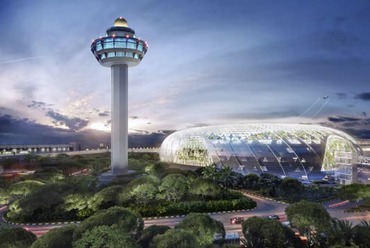 Szingapúr-Changi repülőtér bővítés - építész: Moshe Safdie