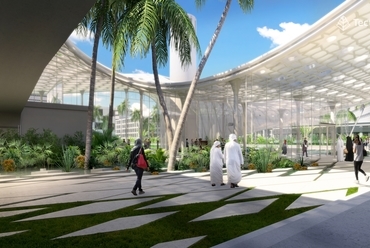 Sharjah Kutatási, technológiai és innovációs park  – Víz oktatási központ terve, Tectobio,  Tervező: Németh Roland, Látványtervek: Berki Bálint 2018.