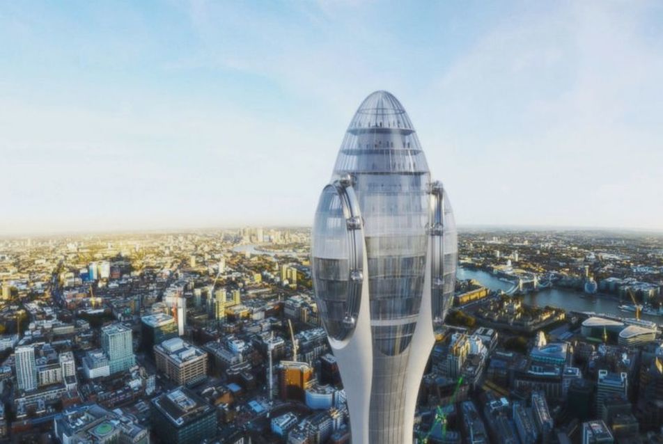 A Walkie Talkie után a The Tulipe nevű felhőkarcoló borzolta a kedélyeket és a látképet Londonban. 