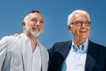 Paolo Baratta, a Velencei Építészeti Biennálé elnöke és Hashim Sarkis kurátor, Fotó: labiennale.org