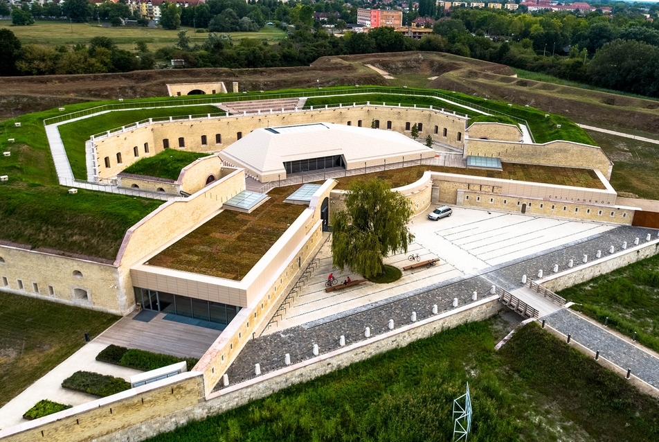 A megújult erőd madártávlatból. Fotó: Liget Budapest