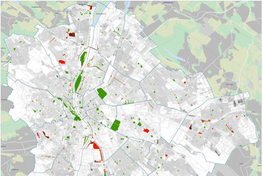 Tervezett és meglévő zöldterületek