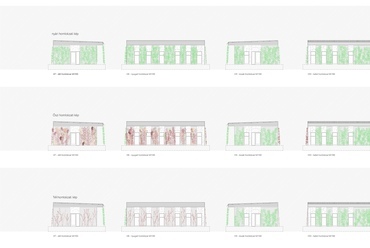 Homlokzati fázisok. Tervező: Bálint Eszter