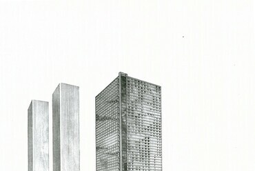 Felhőkarcoló terve, Greenwich Street, New York City, 1980-as évek