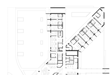 Hunguest Hotel Sóstó **** –földszint alaprajza -  terv: BAHCS művek Kft. Báger András és Helmle Csaba.